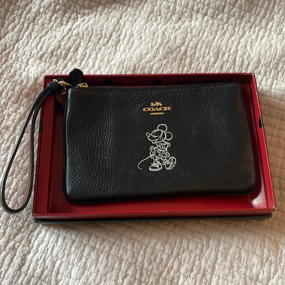 Disney X Coach Wristlet Wallet Purse